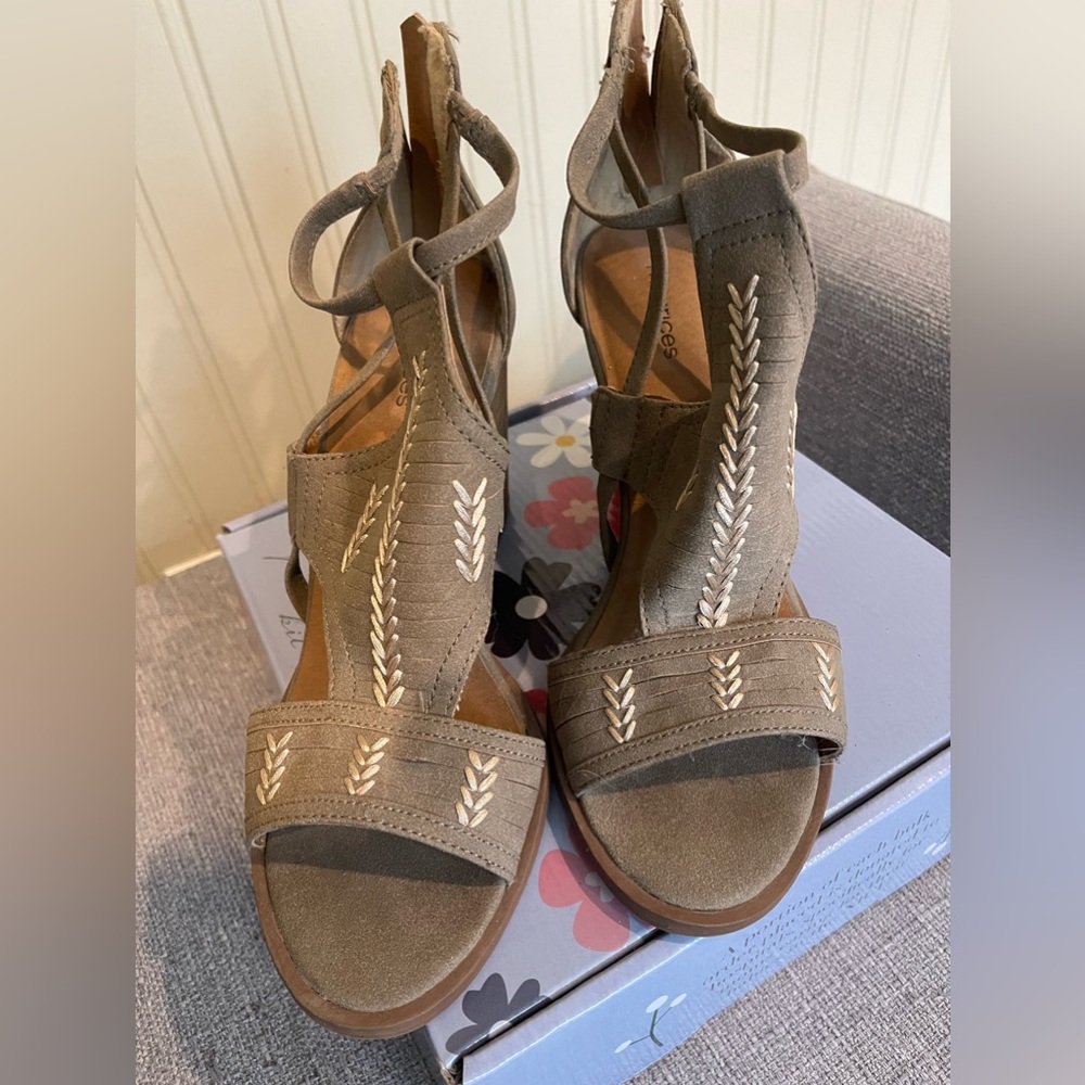 Medium block heel worn twice. US size 9